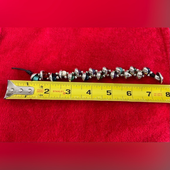 UNO de 50 Silver and Multicolor Murano Glass Beaded Bracelet - Picture 7 of 8